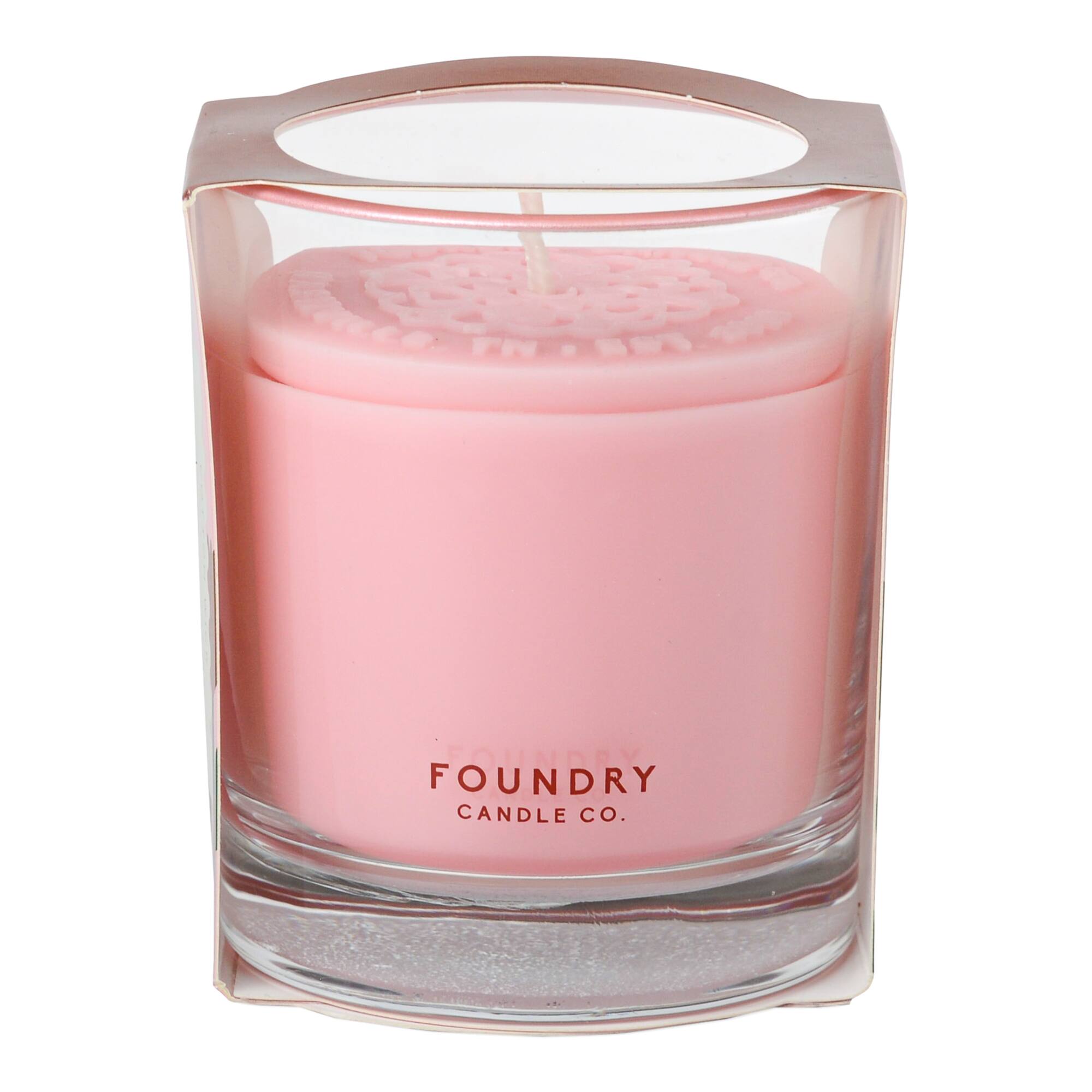 Foundry Candle Co. 7oz. Rosebud & Cedar Stamped Scented Candle